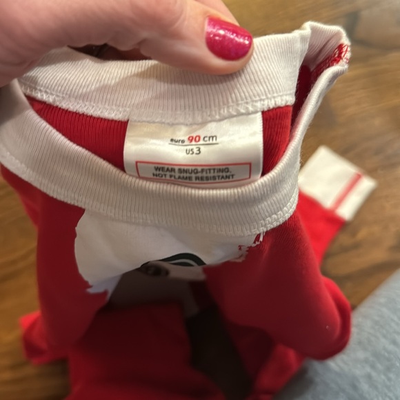 Hanna Andersson Santa Pajamas long John style - Picture 4 of 4